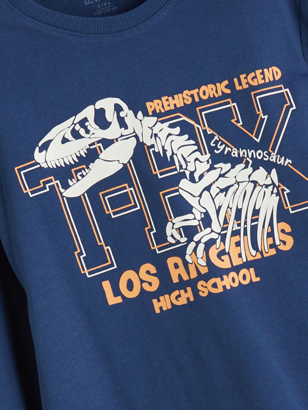 Mavi Bisiklet Yaka Erkek Çocuk Tişört-1