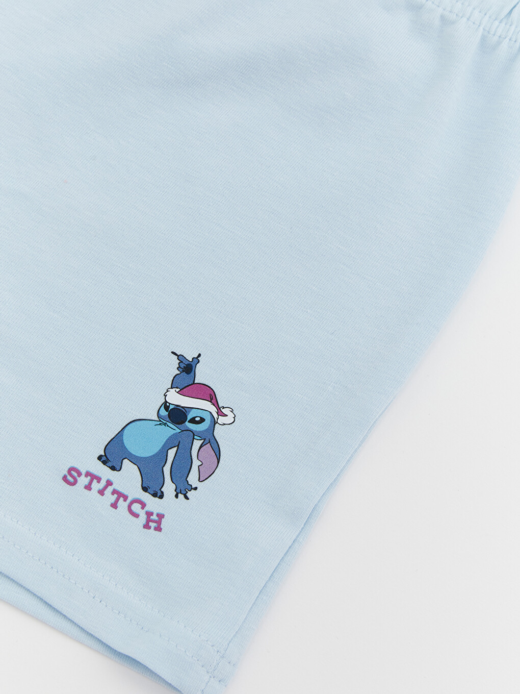 Mavi Stitch Baskılı Kız Çocuk Boxer-1