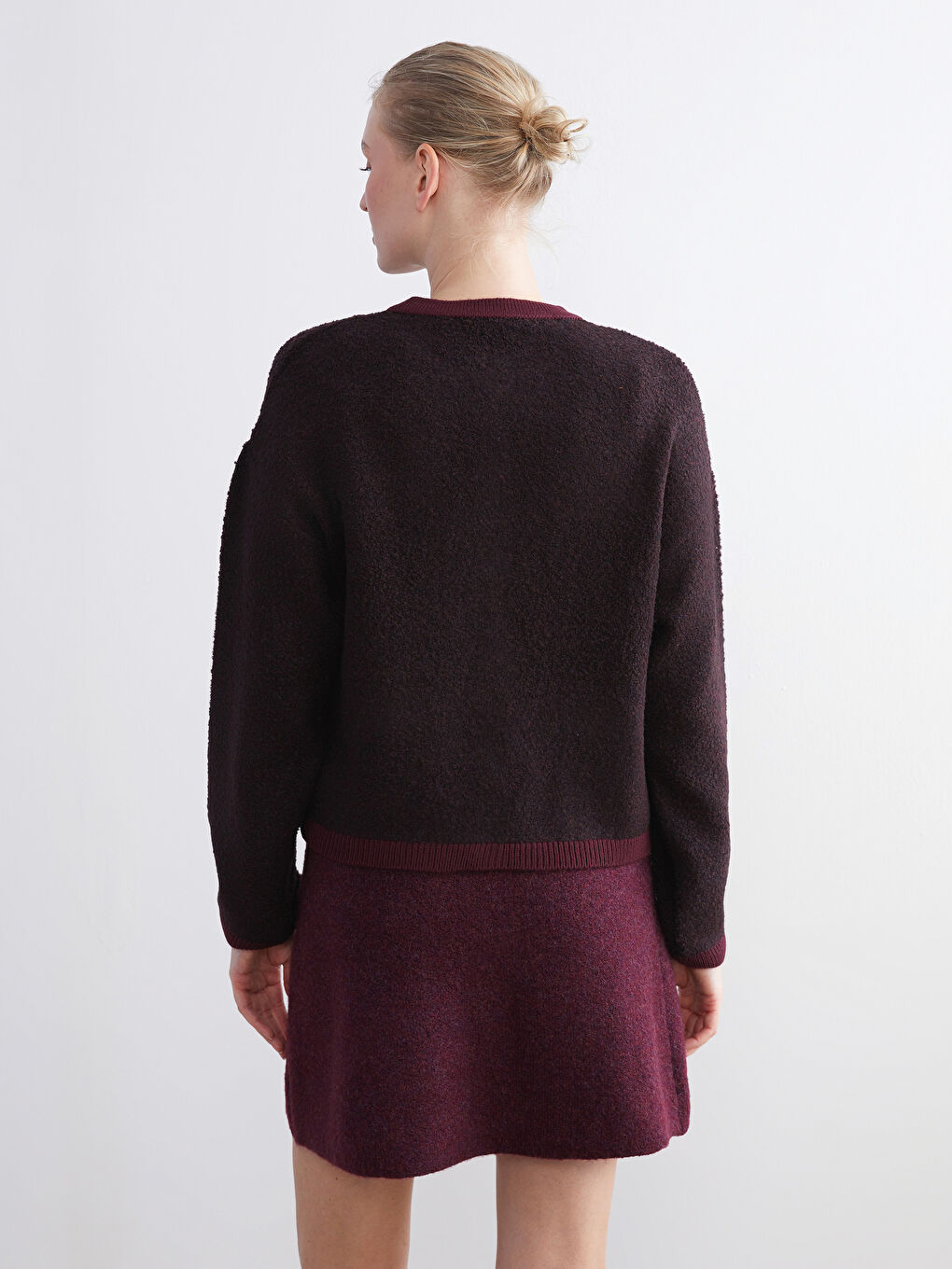 Crew Neck Women's Knitwear Cardigan-5