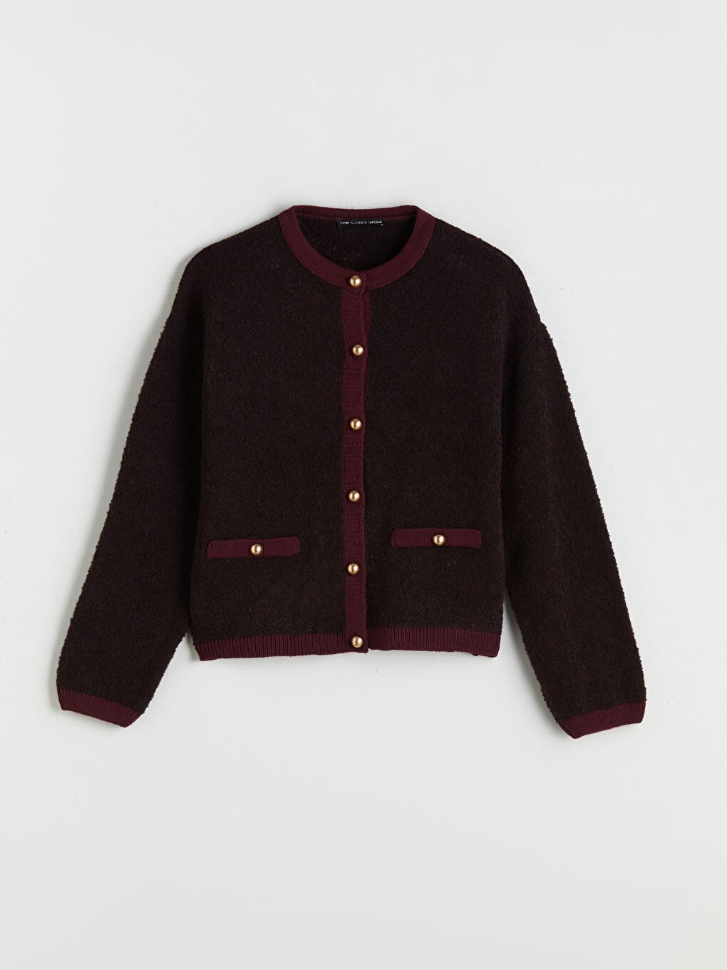 Crew Neck Women's Knitwear Cardigan-6