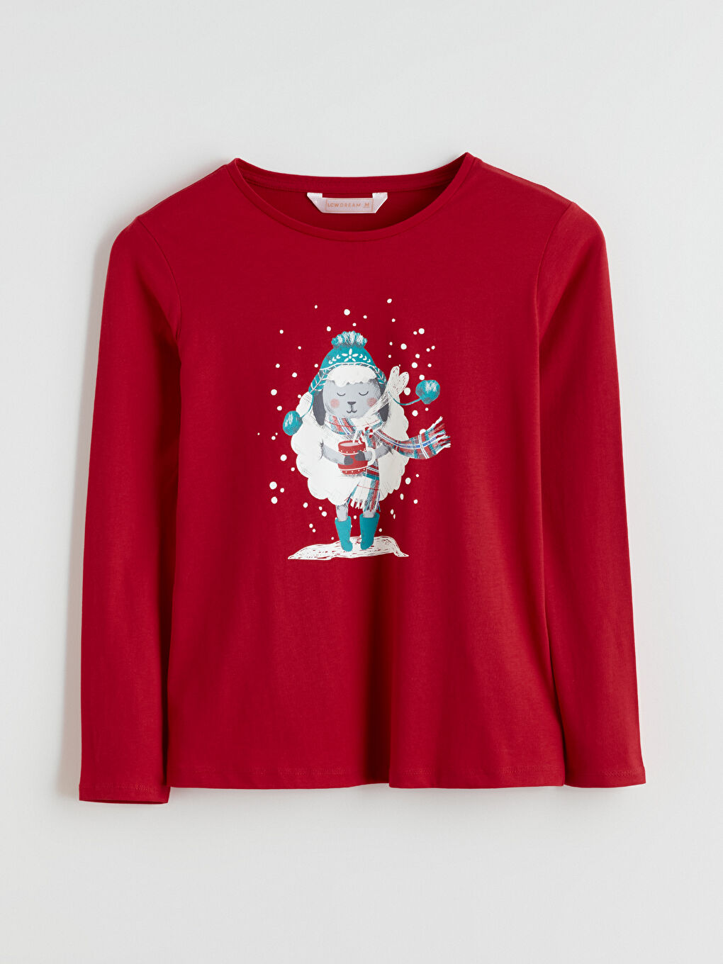 Crew Neck New Year Themed Women's Pyjama Set-10