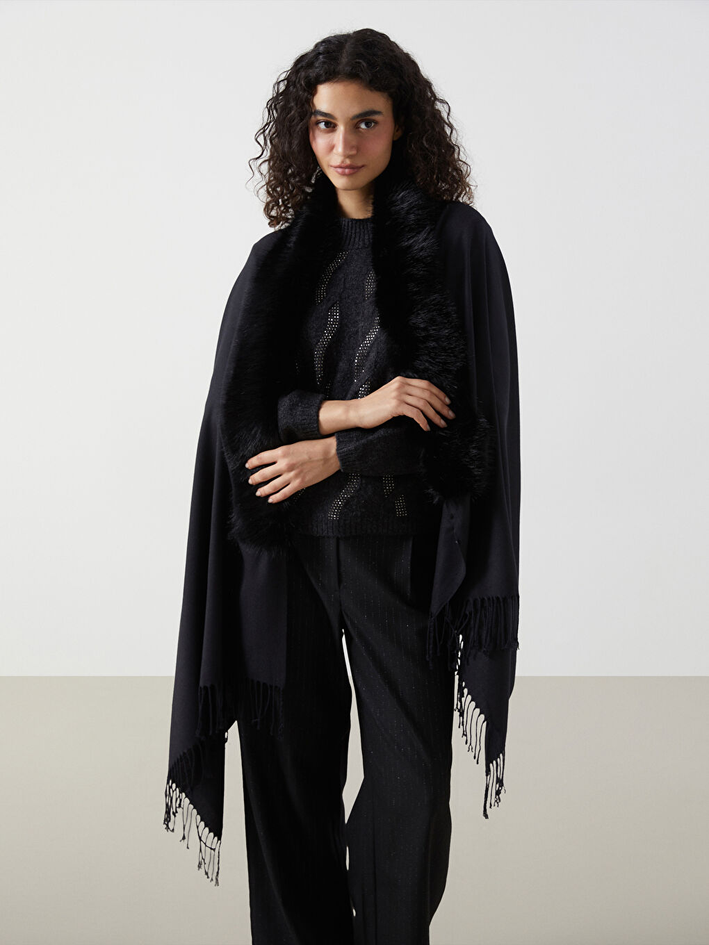 LCW ACCESSORIES Fringed Women's Scarf -W5DT82Z8-HEG
