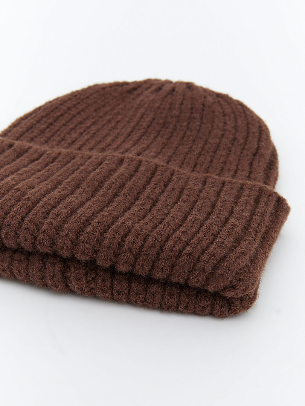 Kahverengi Basic Kadın Bere-2