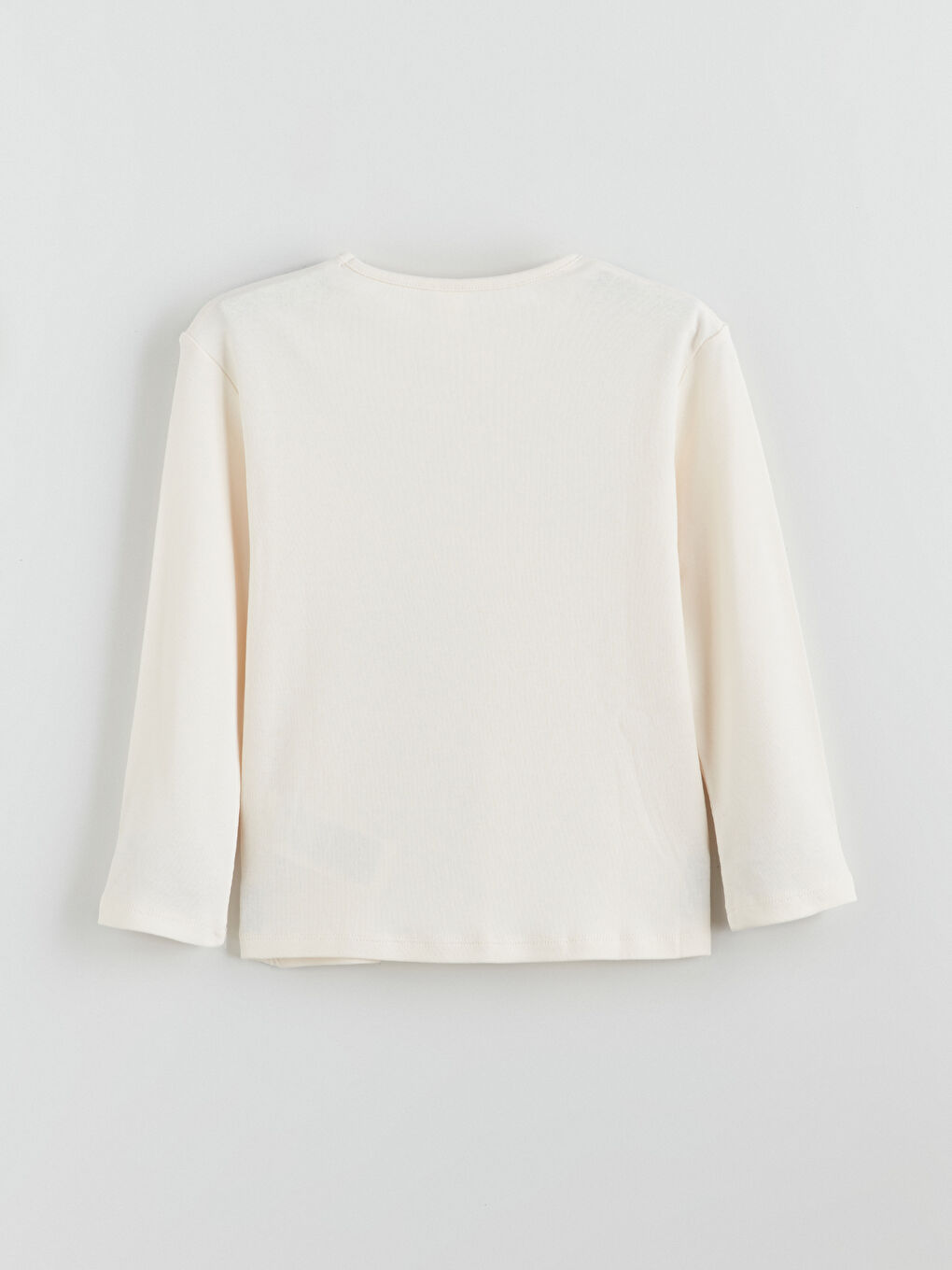 Crew Neck Girls' T-Shirt-2