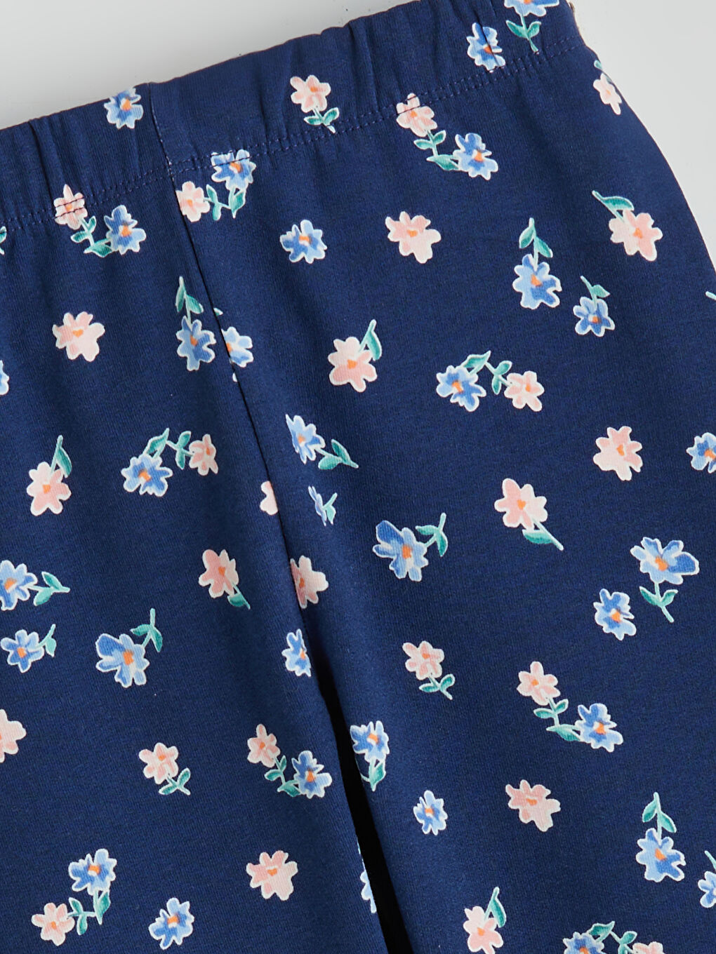 Elasticated Waist Floral Girls' Leggings-1