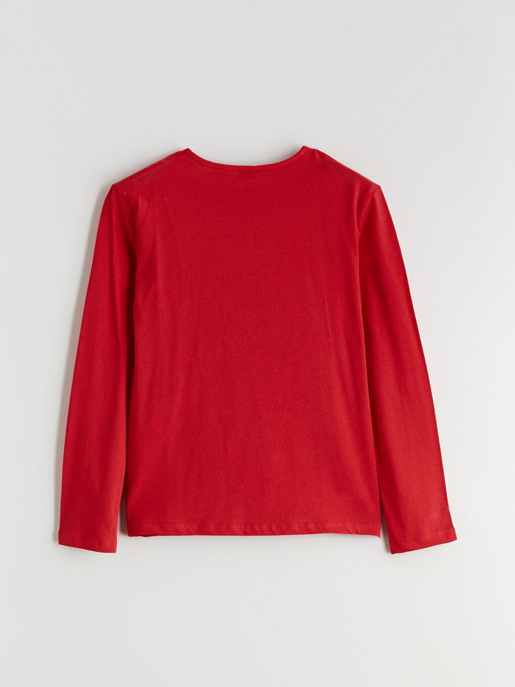 Kırmızı Bisiklet Yaka Atatürk Baskılı Kız Çocuk Tişört-2