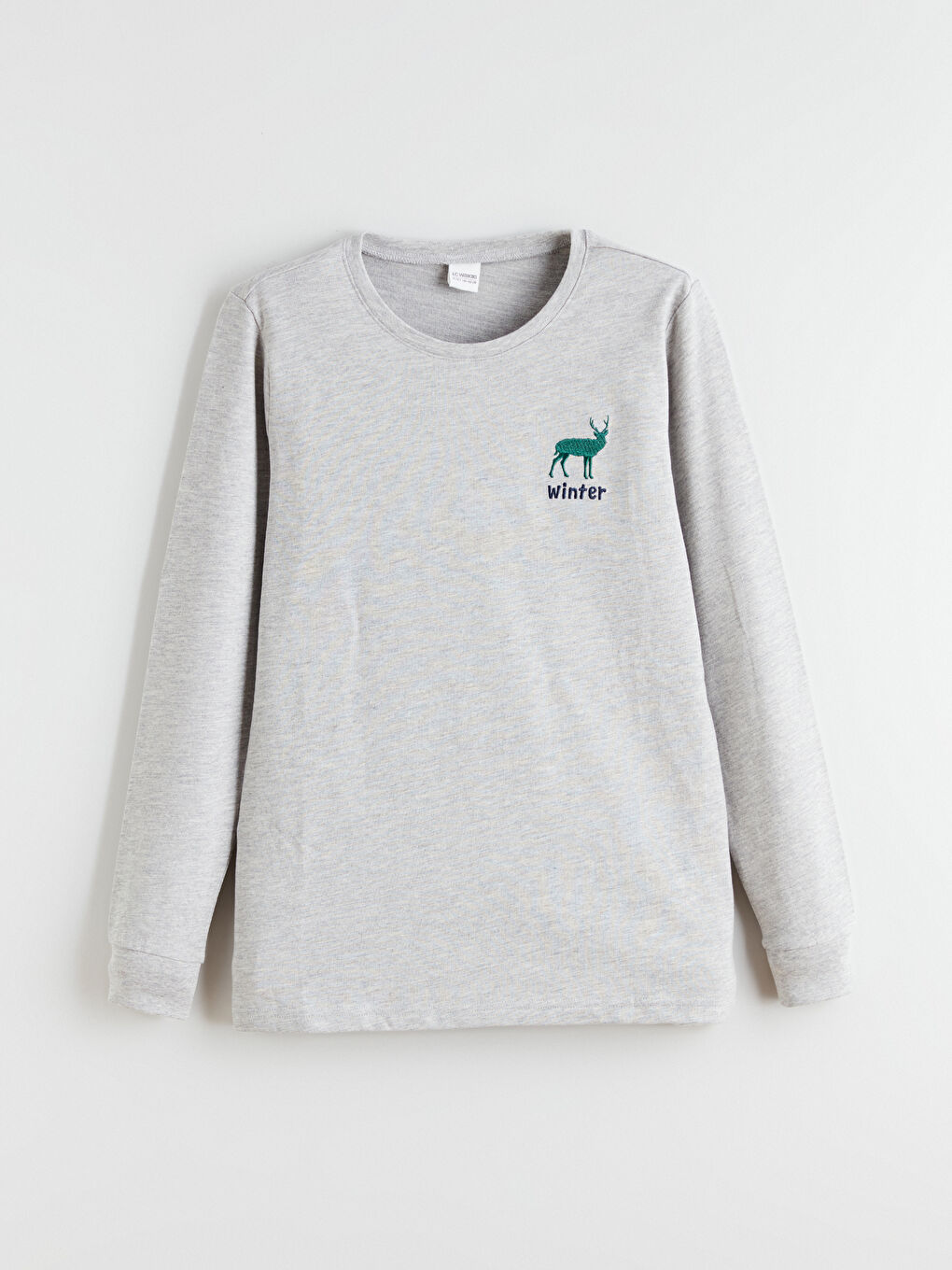 Crew Neck Boys' Pyjama Set-1