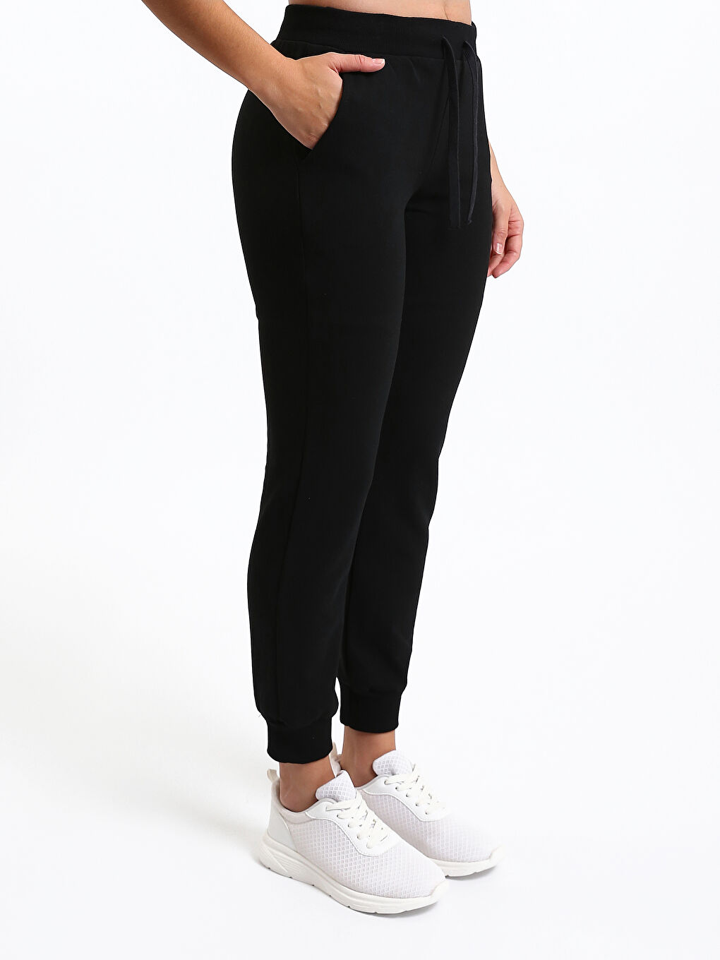 Elasticated Waist Women's Jogger Sweatpants-3