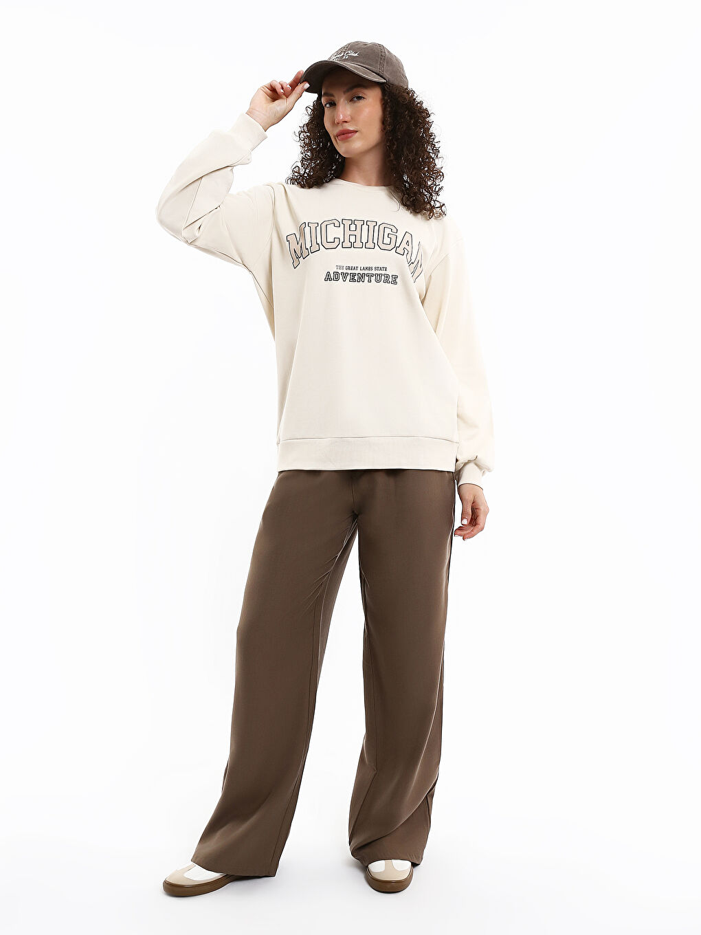 Crew Neck Women's Sweatshirt-1