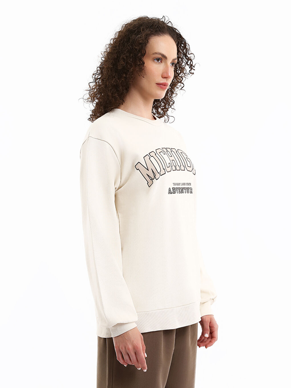 Crew Neck Women's Sweatshirt-3