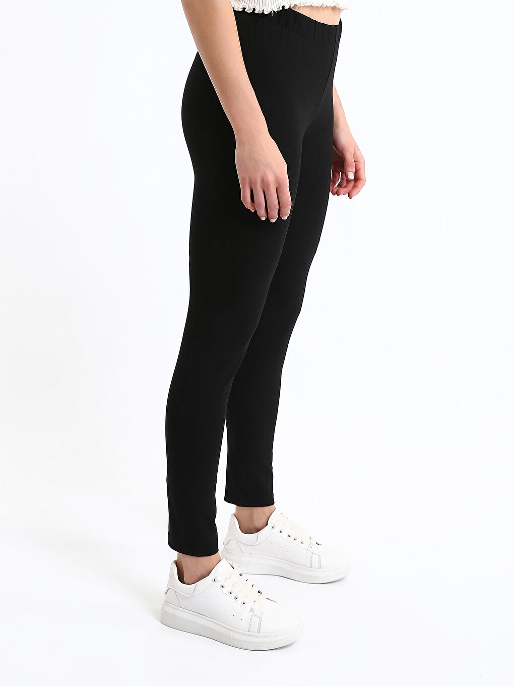 Elasticated Waist Women's Leggings-3