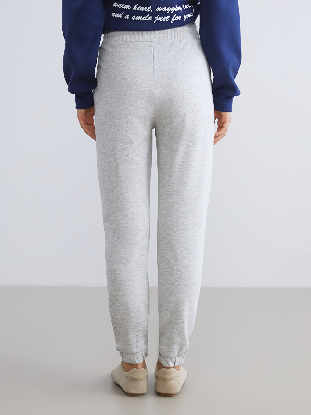 Elasticated Waist Women's Jogger Sweatpants-3