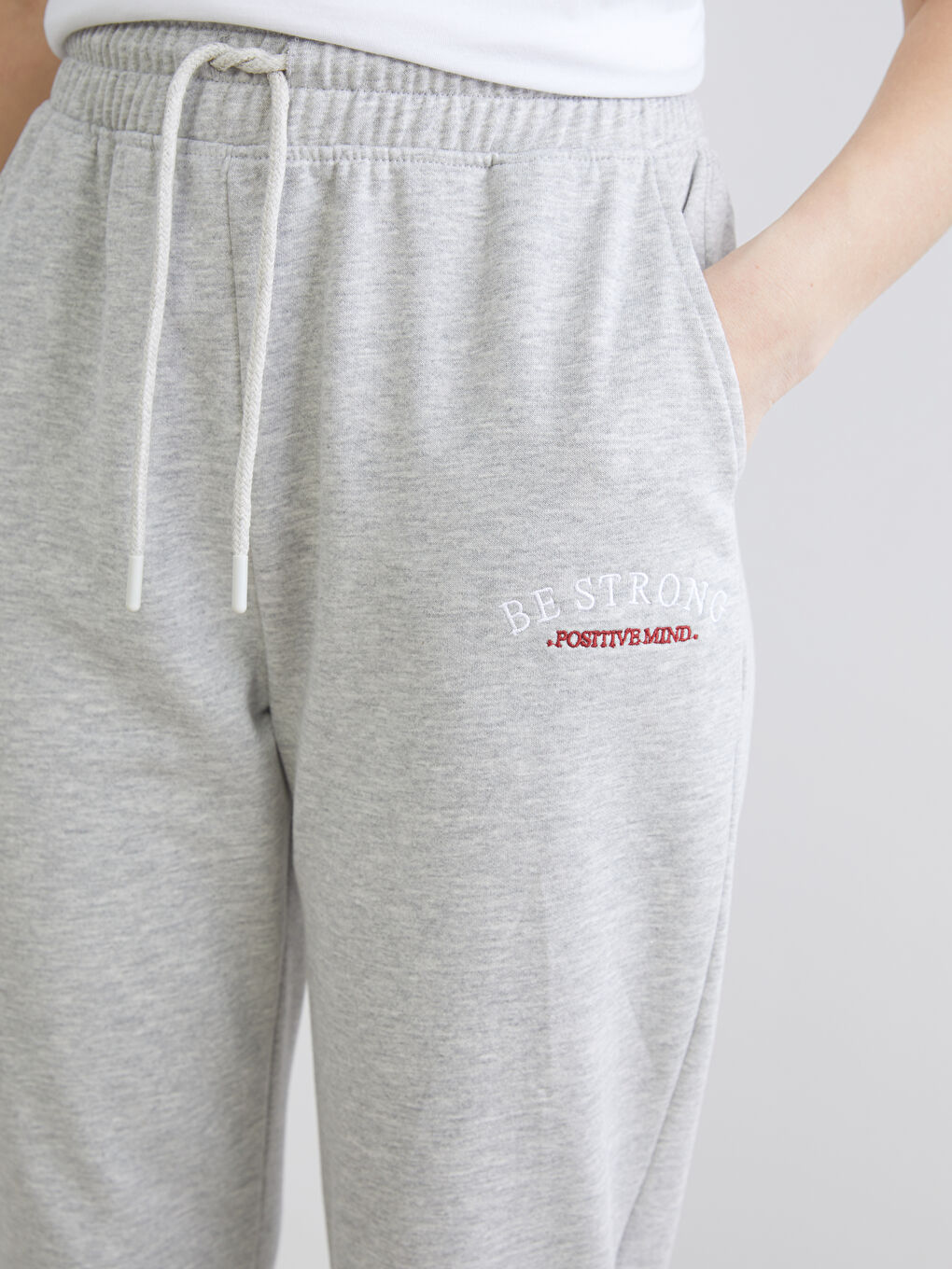 بنطال رياضي للجري رمادى مرا-2