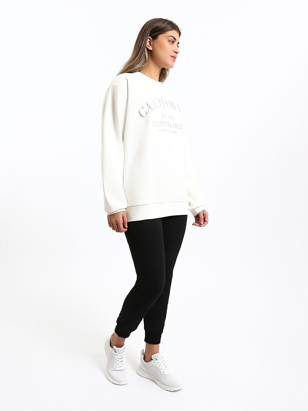 Crew Neck Women's Sweatshirt-1