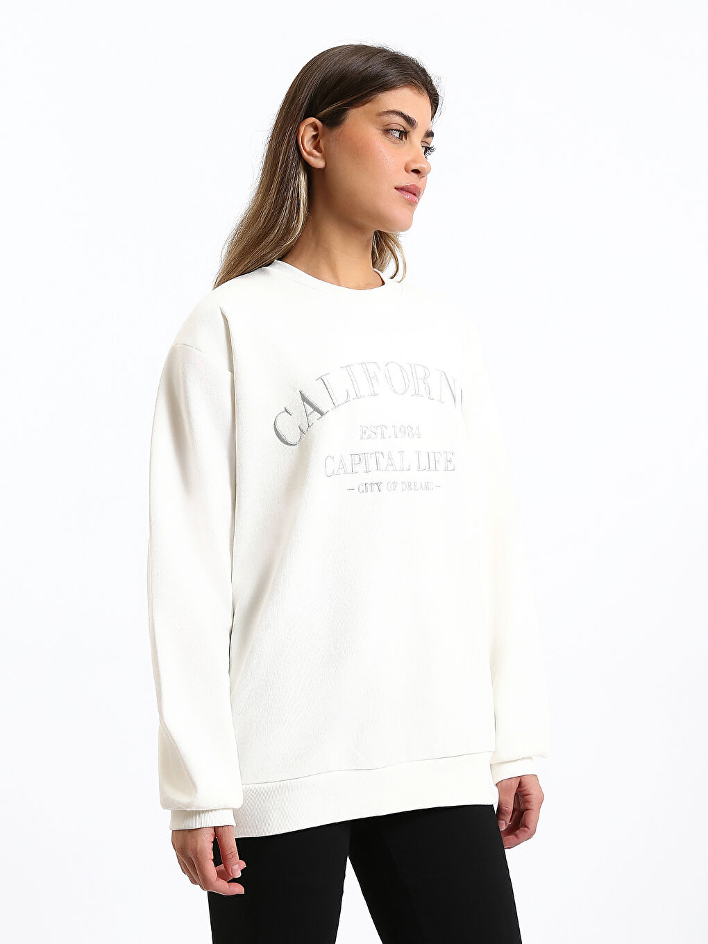 Crew Neck Women's Sweatshirt-3