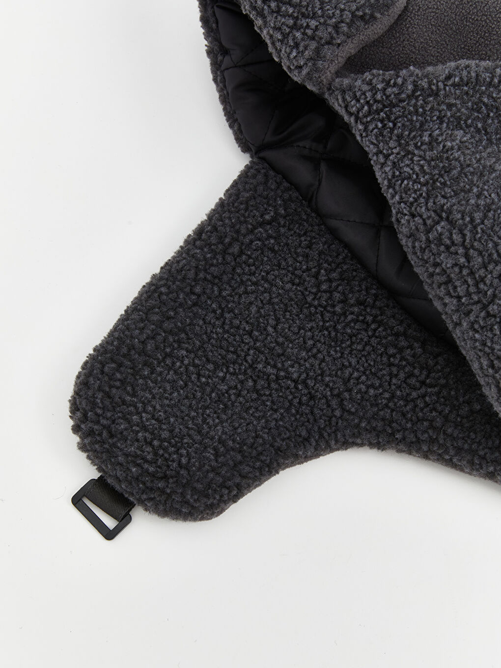 Подплатена с Кожа Мъжка Зимна Шапка-2