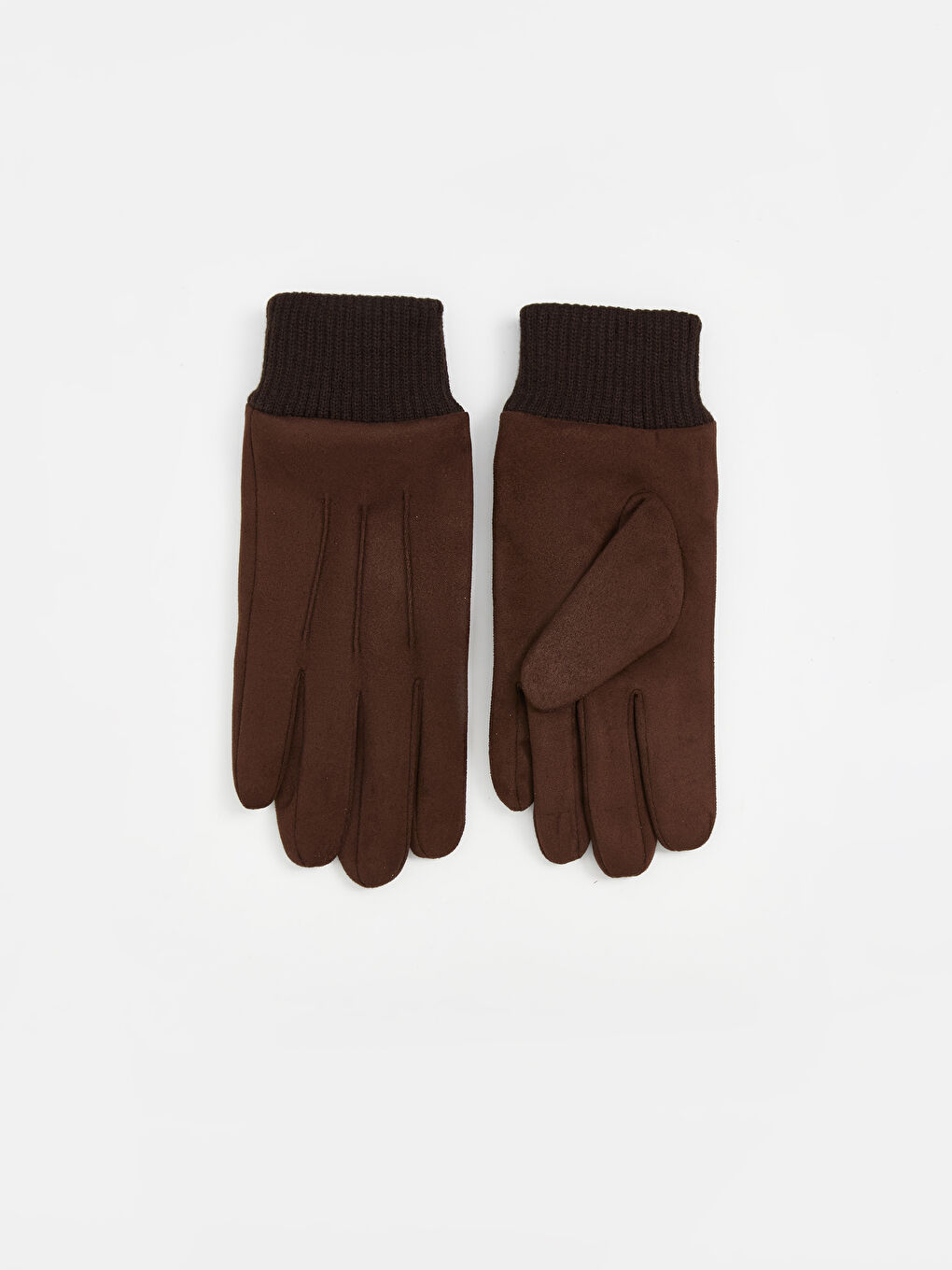 Мужские Перчатки с Деталями из Плюша