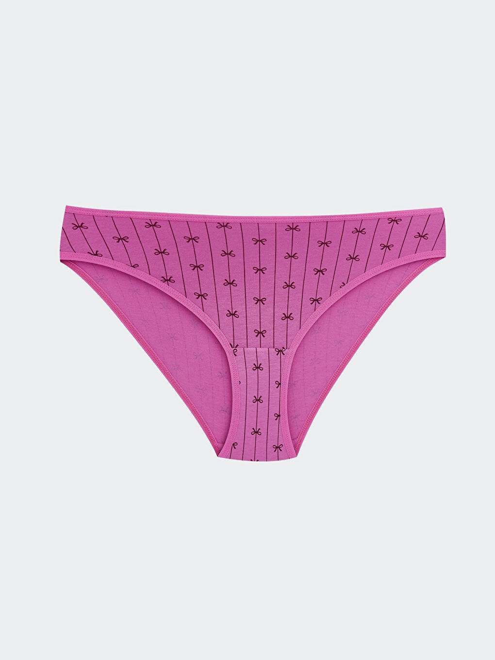 Pembe Düz Bikini Külot