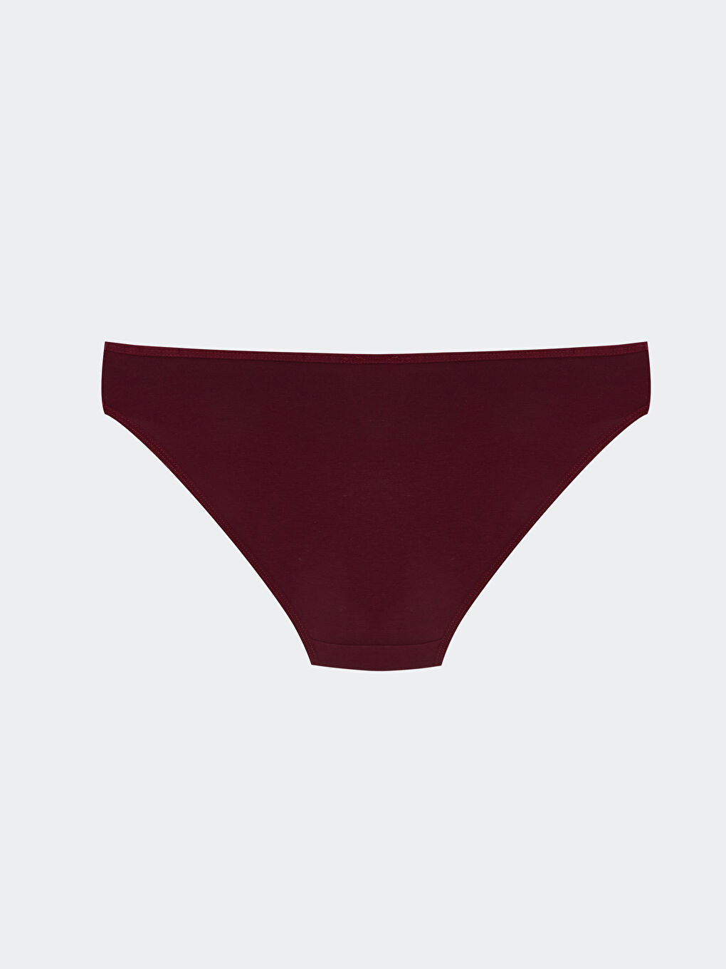 Bordo Düz Bikini Külot-1