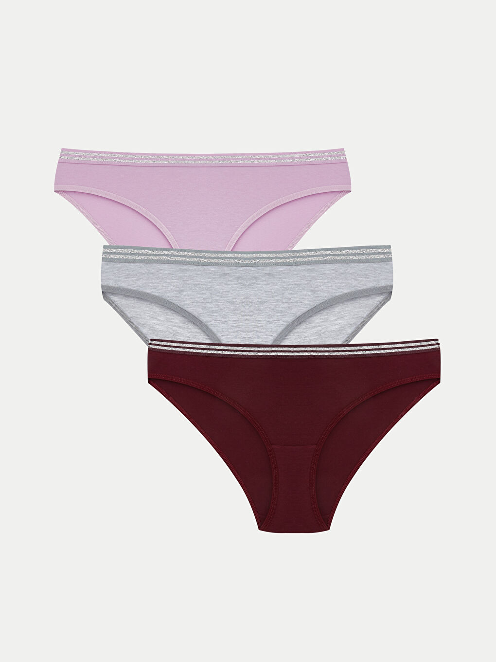 Plain Bikini Knickers 3-pack