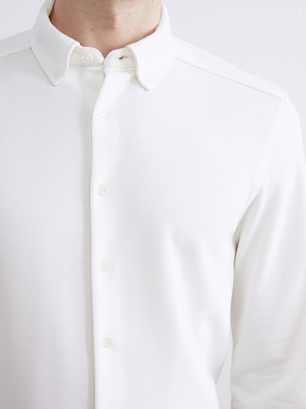 قميص رجالي كم طويل مطبوع بقصة عادية-2