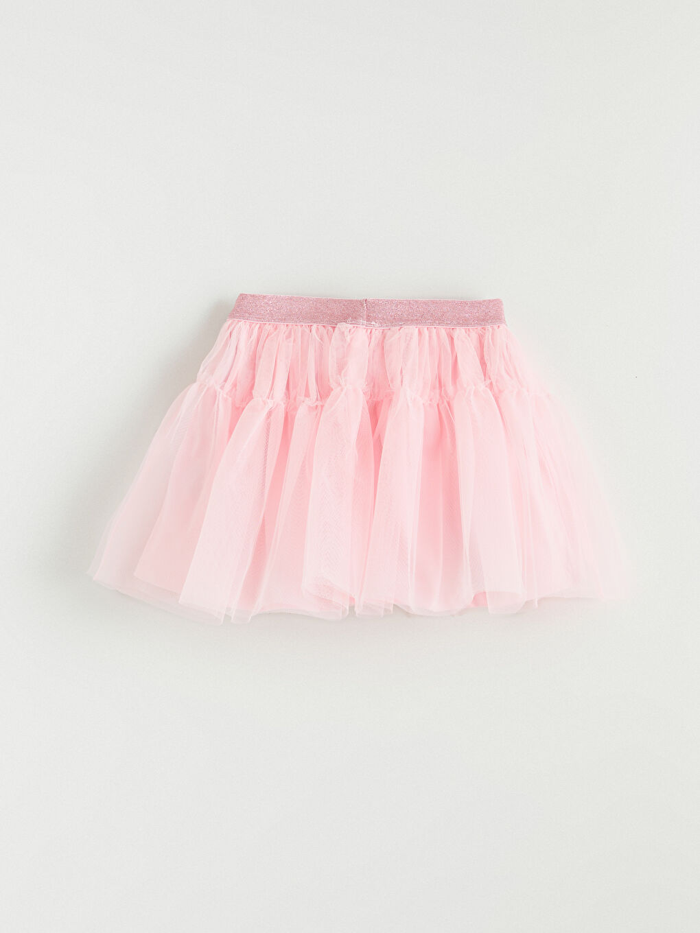 Pembe Beli Lastikli Kız Çocuk Tütü Etek	-1