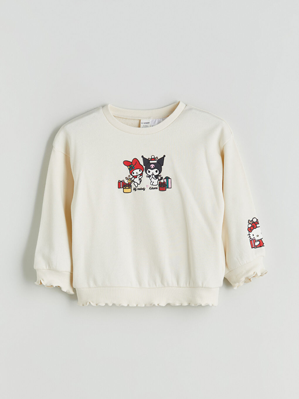 Girl ECRU Sweatshirt-2