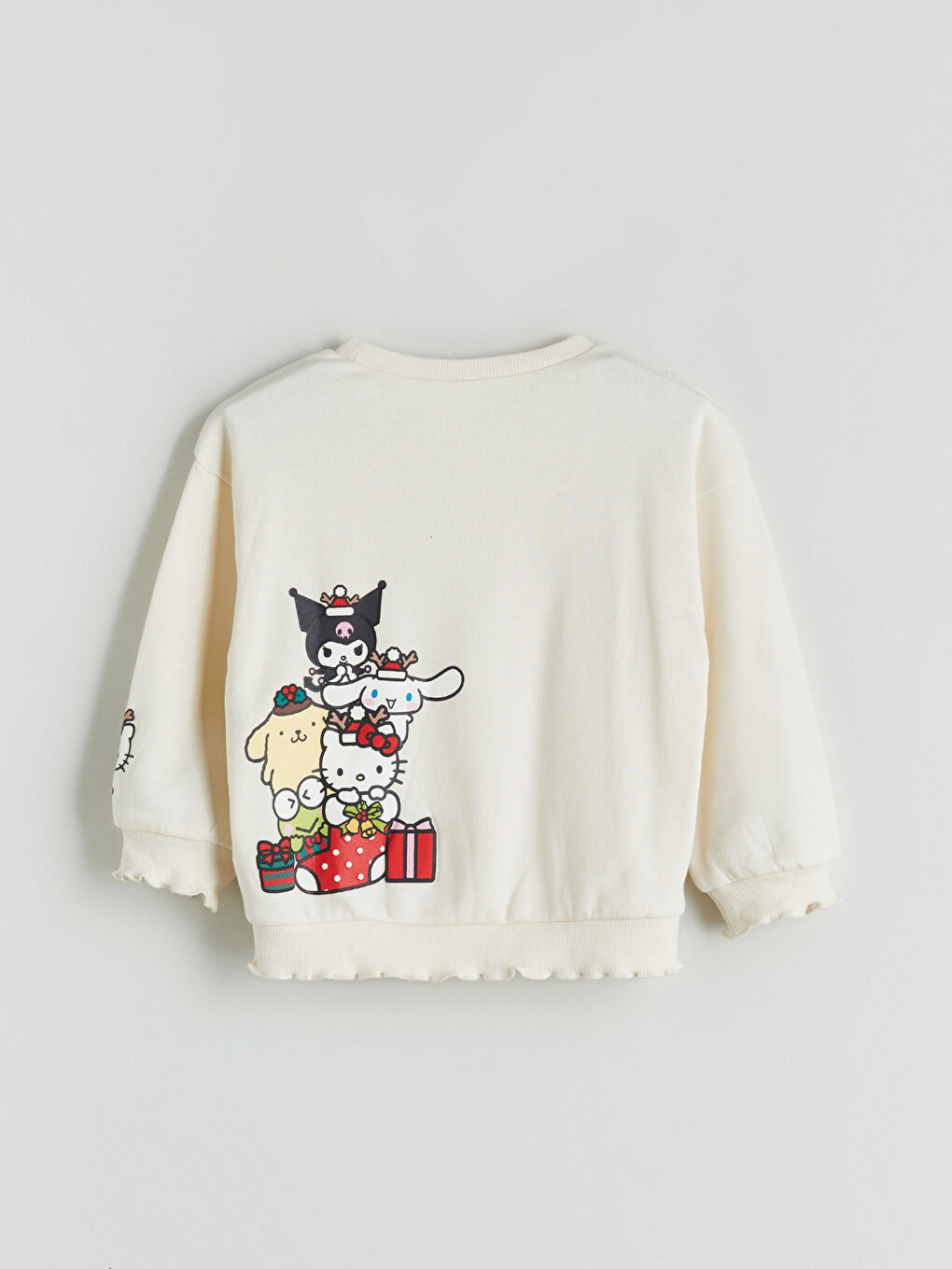 Girl ECRU Sweatshirt-4