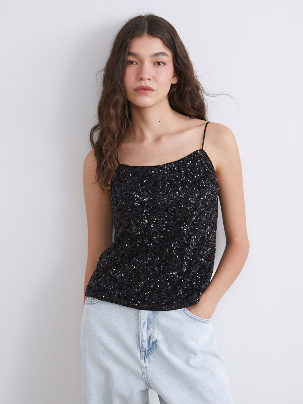 Жена Черно Блуза