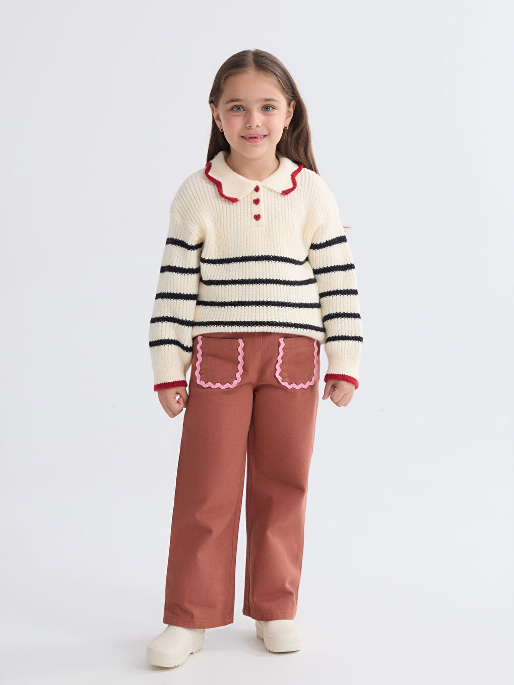 Girl ECRU Sweater-1