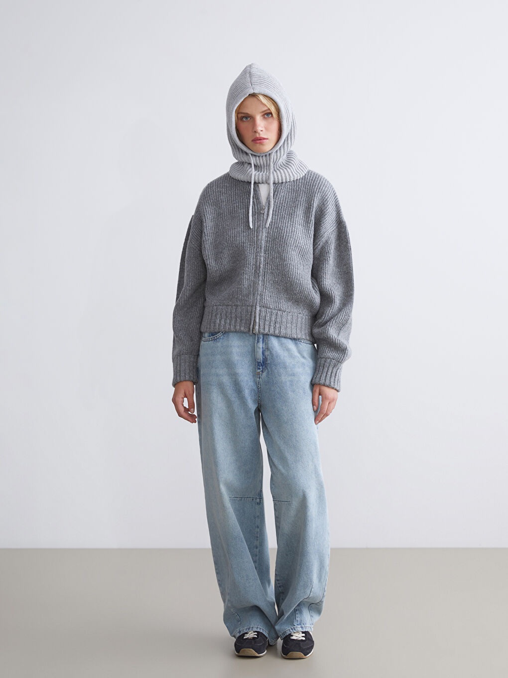 Женщины Серый Шапка ушанка-1