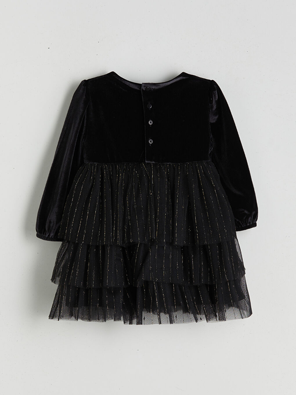 Basic Velvet Girls' Dress-1