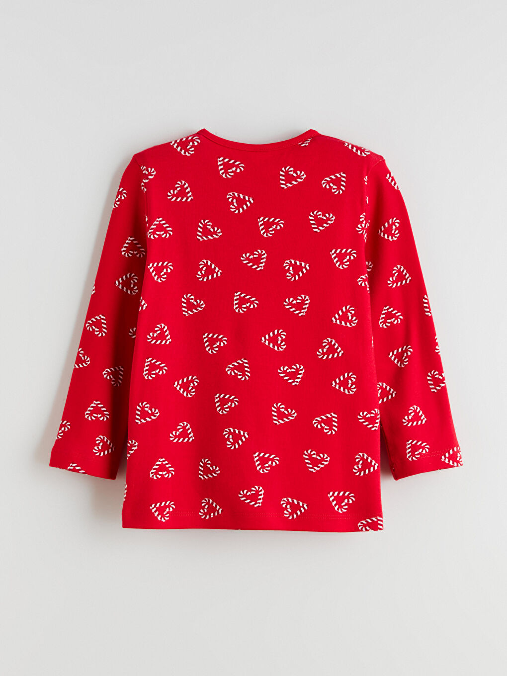 طقم بيجاما أحمر بنت-5