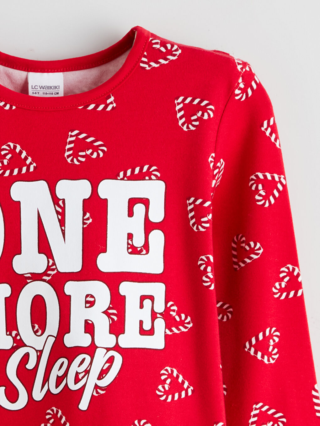 طقم بيجاما أحمر بنت-7