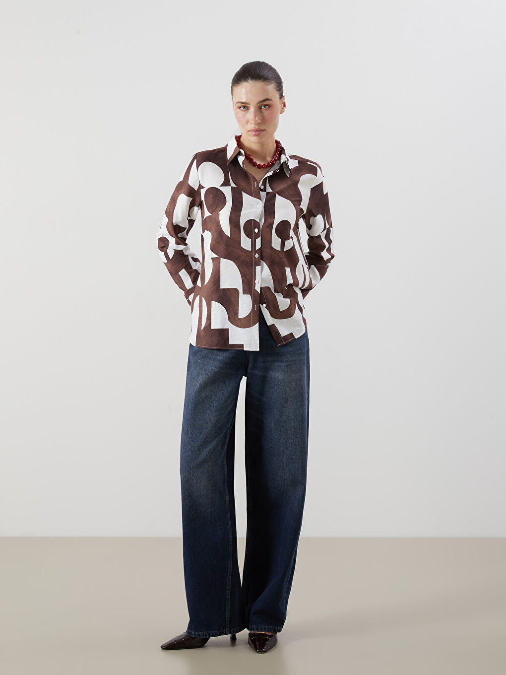 LCWAIKIKI Classic Patterned Women's Shirt -W5DY64Z8-LQY