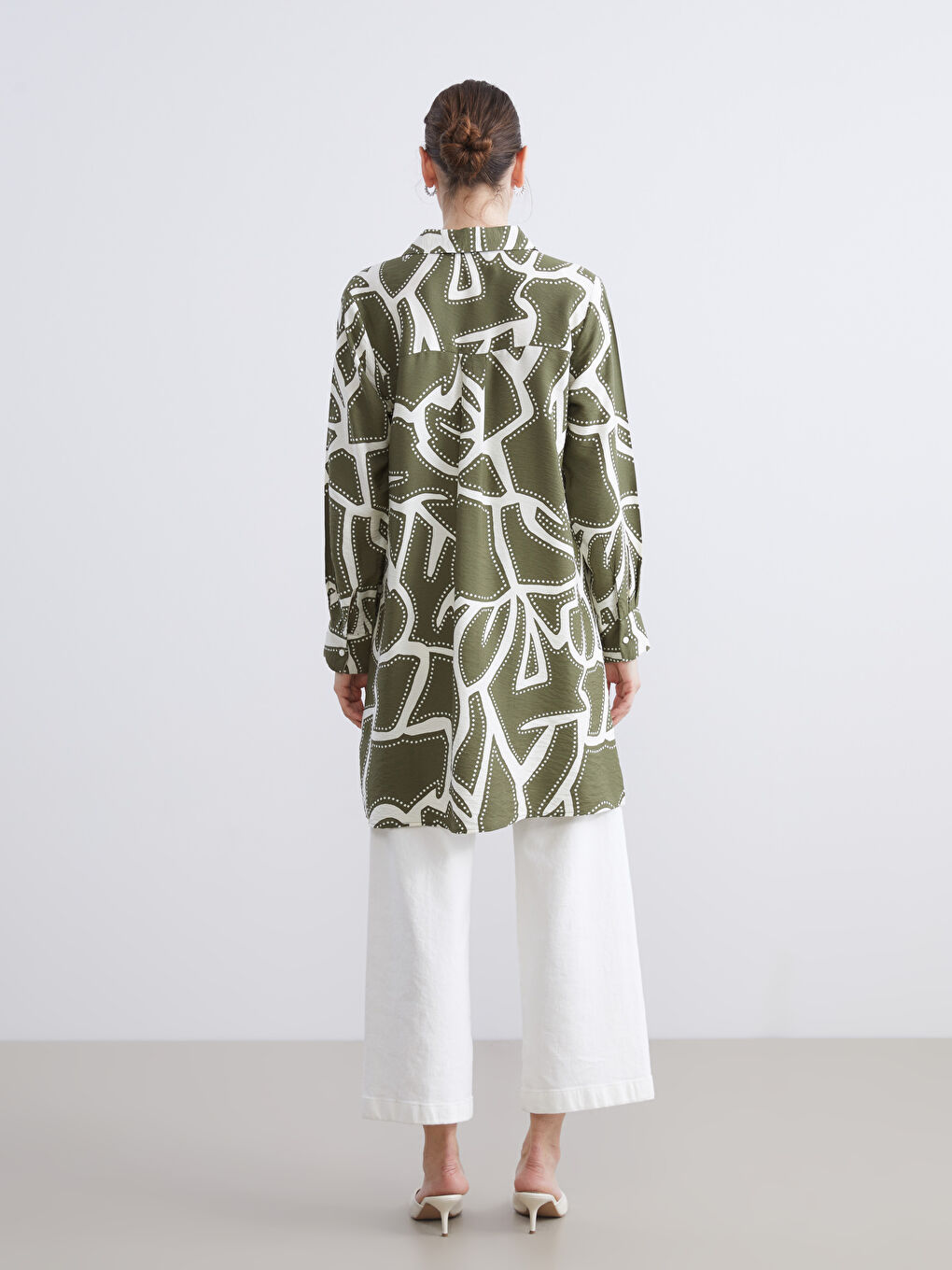 Patterned Women's Shirt Tunic-3