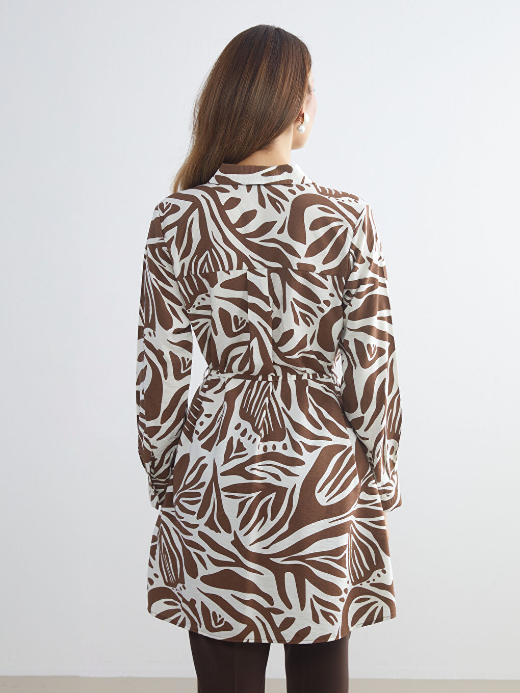 Patterned Women's Shirt Tunic-3