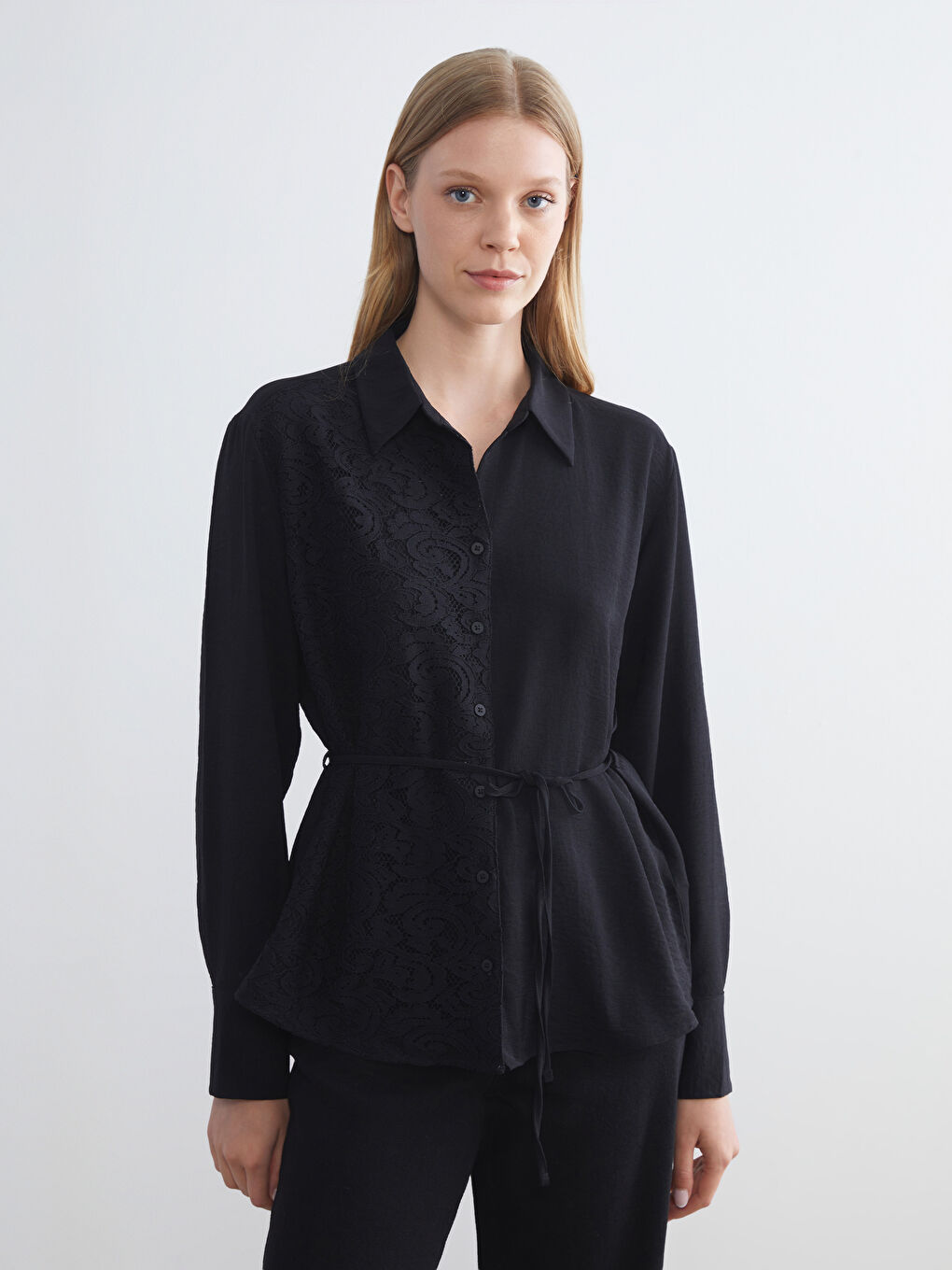 Lace Detailed Women's Shirt
