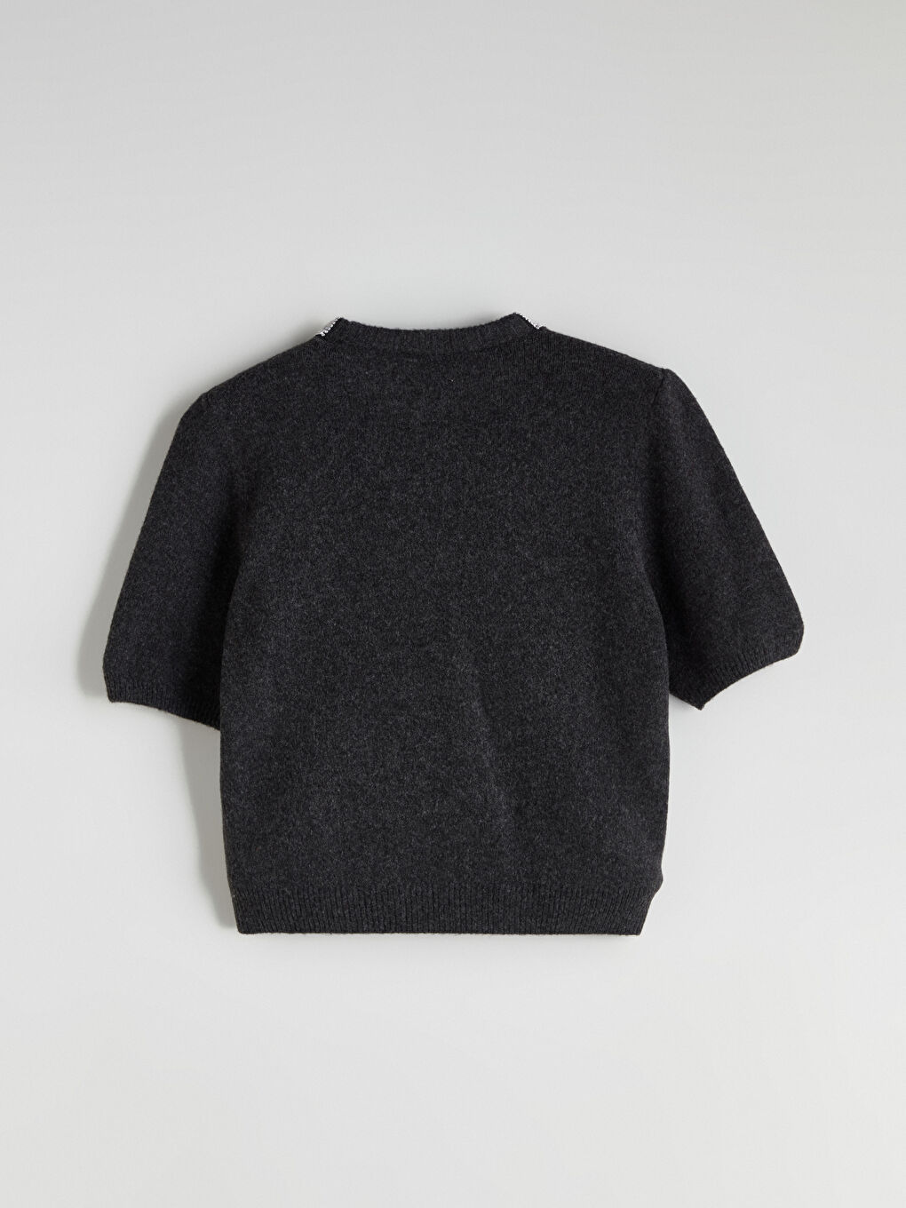 Crew Neck Rhinestone Embellished Women's Knit Sweater-5