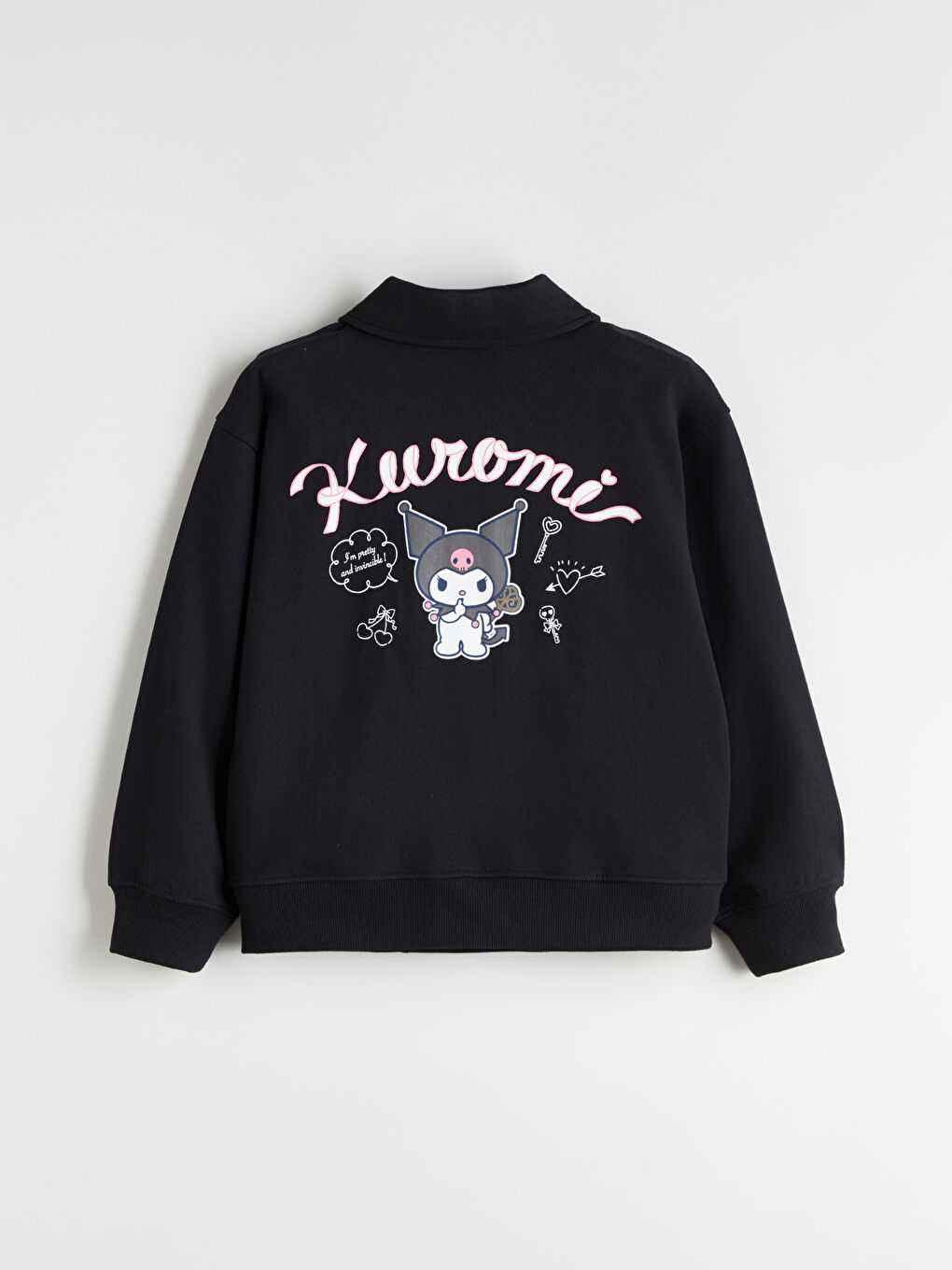 Girl BLACK Bomber Jacket-1