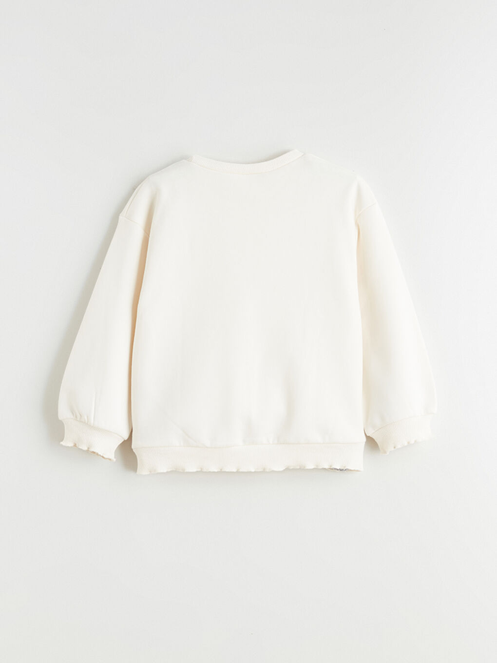 Ekru Niloya Baskılı Kız Çocuk Sweatshirt ve Tayt 2'li Takım-6