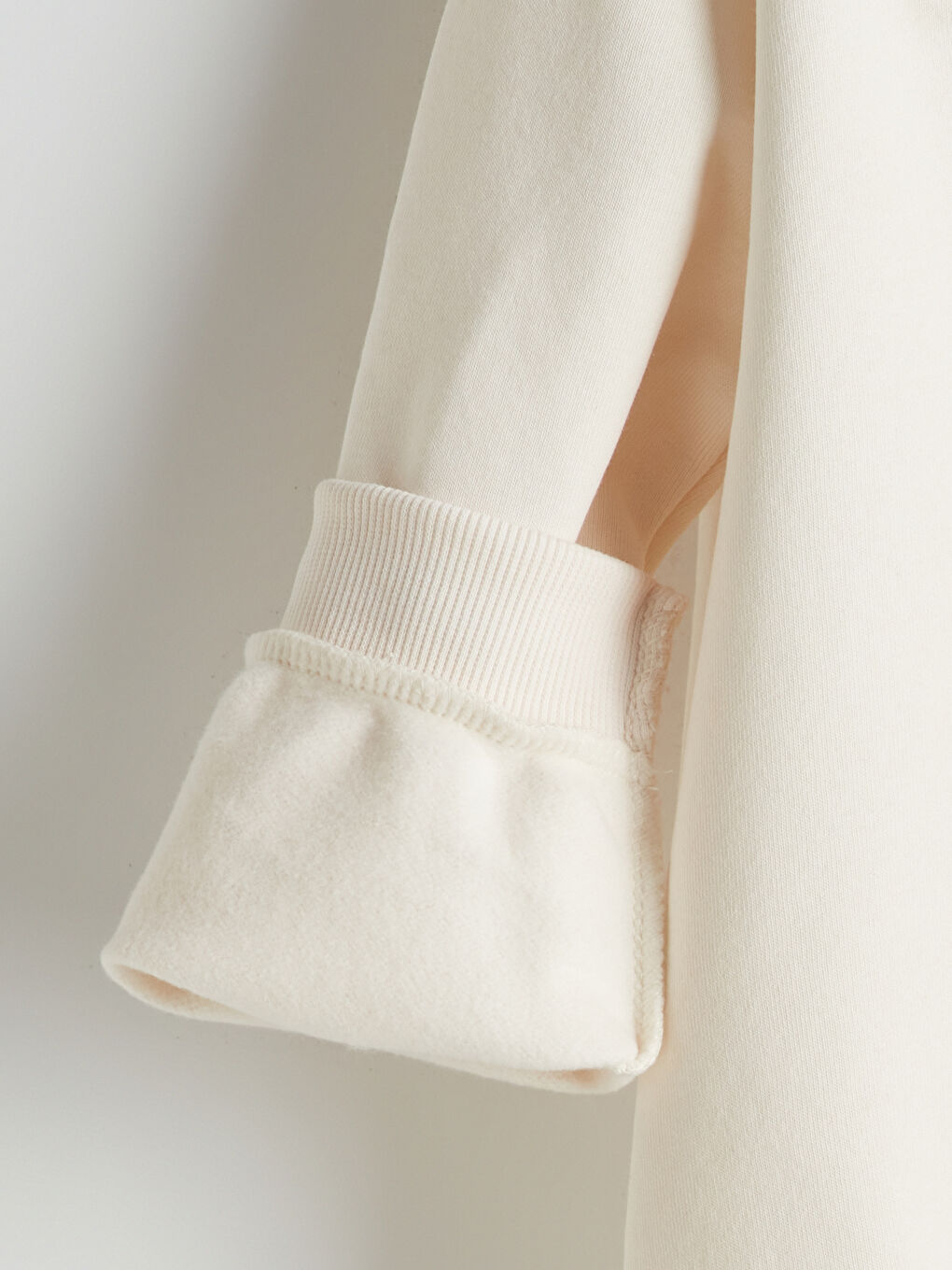 Ekru Ayı Teddy Baskılı Kız Çocuk Sweatshirt-2