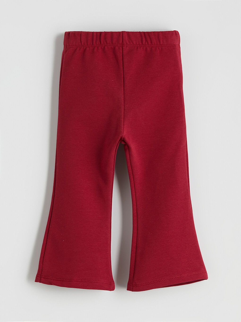 Bordo Beli Lastikli Kız Çocuk Tayt