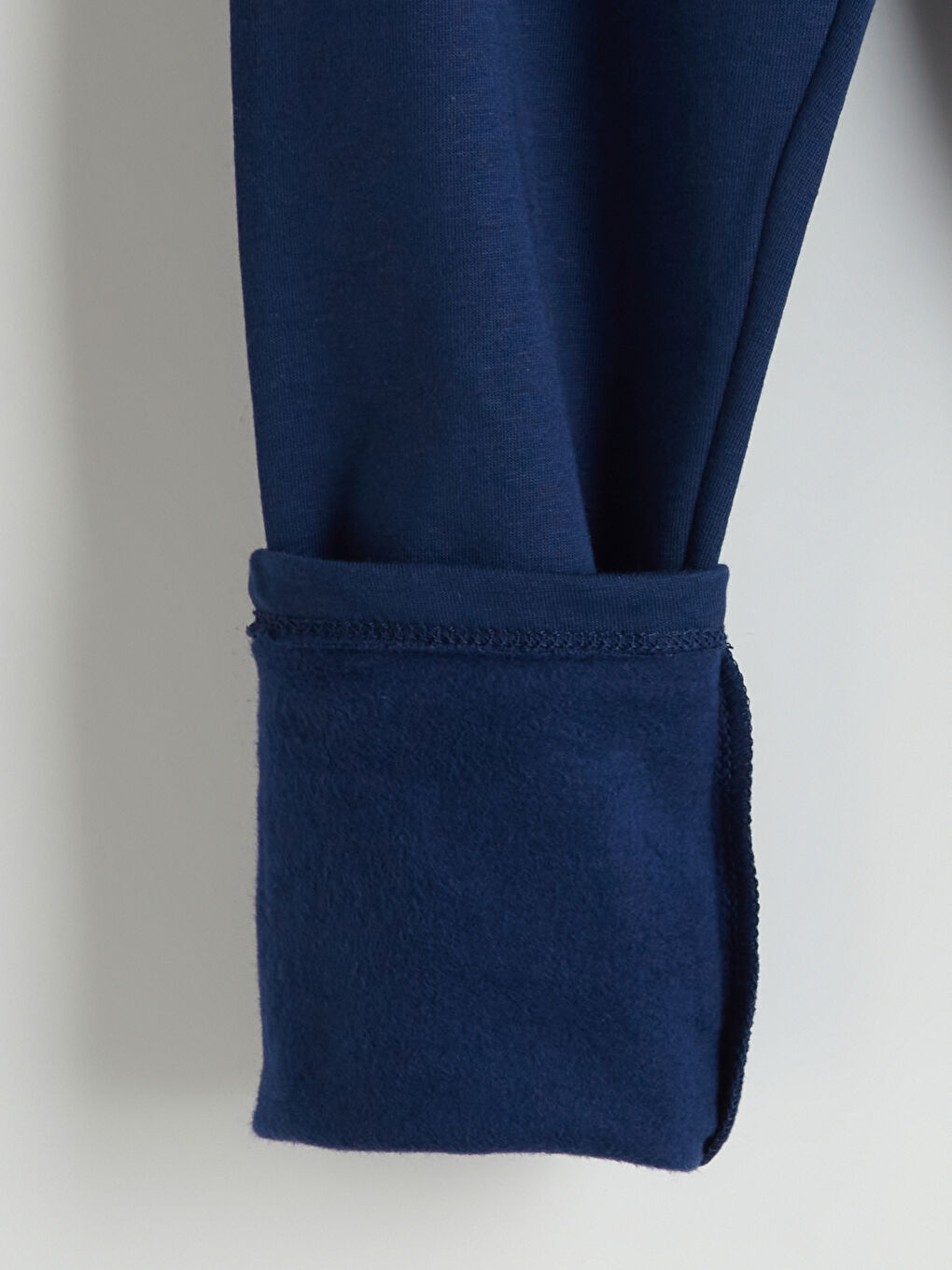 Lacivert Beli Lastikli Basic Kız Çocuk Tayt-2