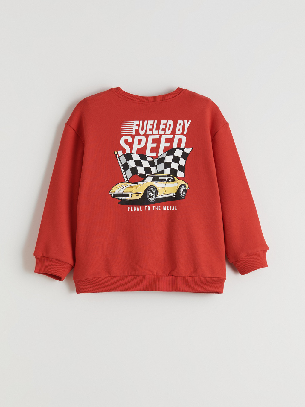 Kırmızı Baskılı Erkek Çocuk Sweatshirt-1