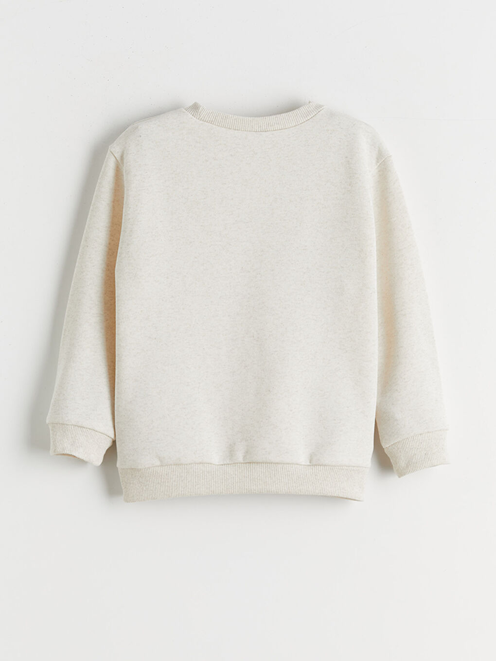 Beyaz Baskılı Erkek Çocuk Kalın Sweatshirt-1