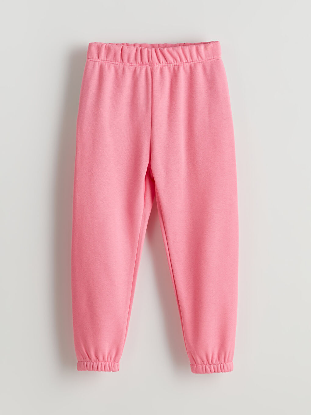 Pembe Beli Lastikli Basic Kız Çocuk Jogger Eşofman Altı