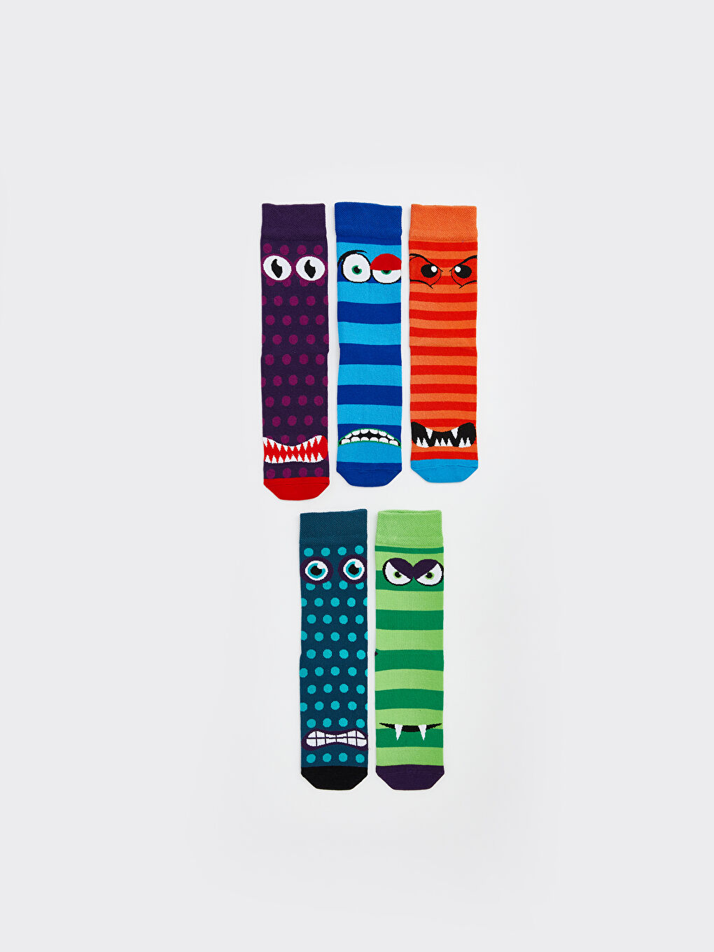 H12 Шкарпетки до щиколотки з принтом для чоловіків, 5 упаковок