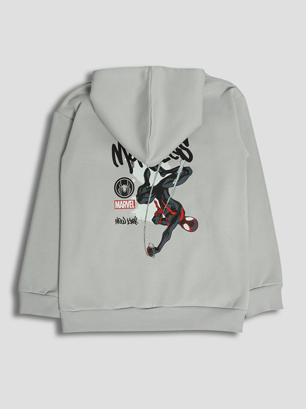 Hooded Spider-Man Printed Boys' Tracksuit Set-2