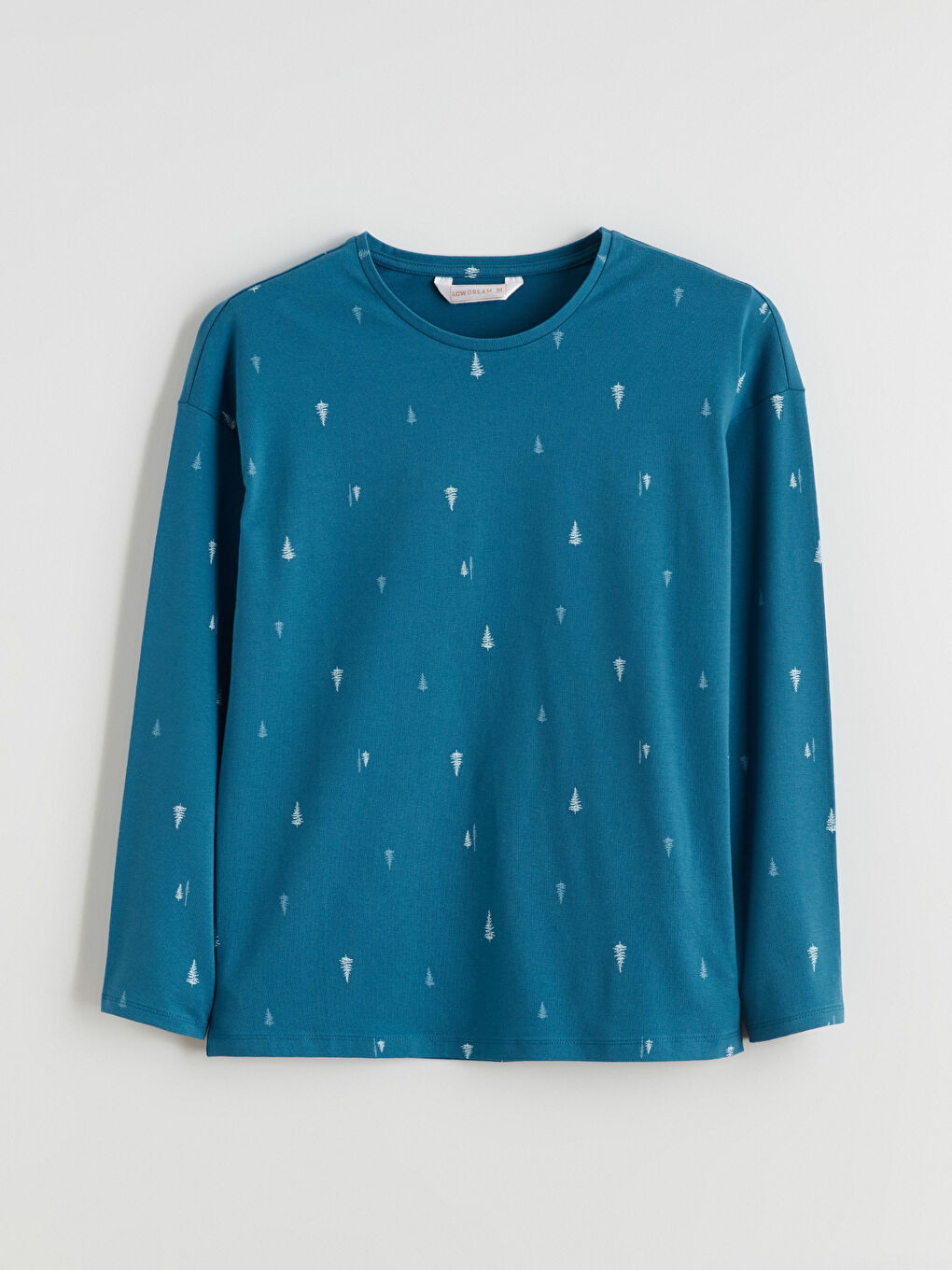 طقم بيجاما نساء موضوع رأس السنة بكول مدور-5